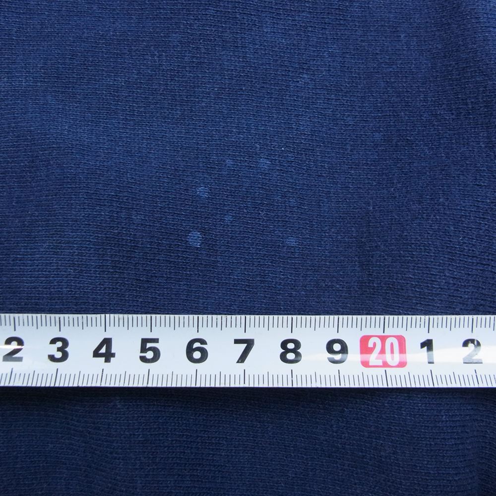 Champion チャンピオン ヴィンテージ 青単タグ 70s USAFA FALCON ZIP リバースウィーブ ハーフジップ スウェット ネイビー系 S【中古】