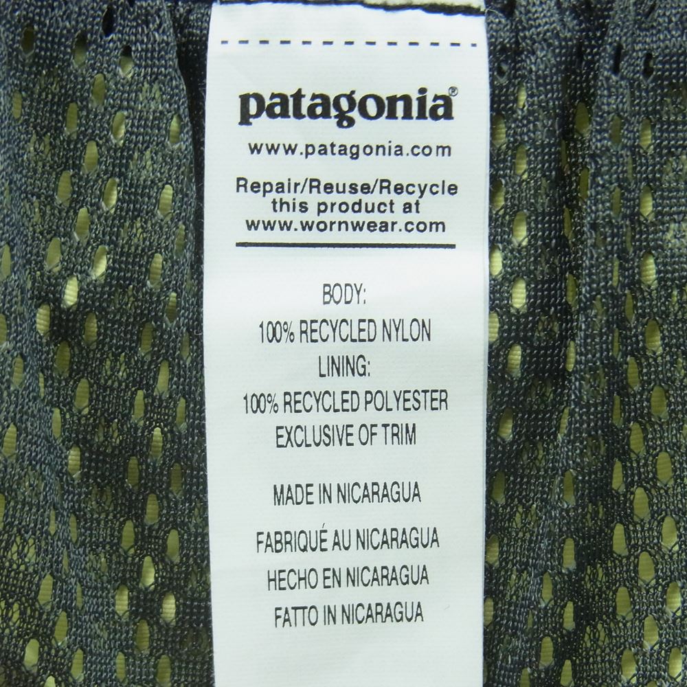 patagonia パタゴニア 21SS 57021 21年製 Baggies Shorts バギーズ ショーツ ハーフ ショート パンツ イエロー系 S【極上美品】【中古】