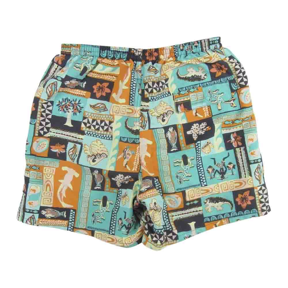 patagonia パタゴニア 21SS 57021 21年製 Baggies Shorts バギーズ ショーツ ハーフ ショート パンツ 総柄 ライトブルー系 オレンジ系 GAFB S【極上美品】【中古】