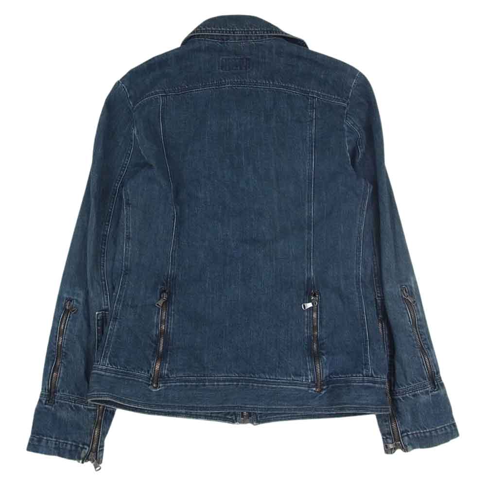 DOLCE&GABBANA ドルチェアンドガッバーナ フルジップ デニムジャケット インディゴブルー系 30/44【中古】