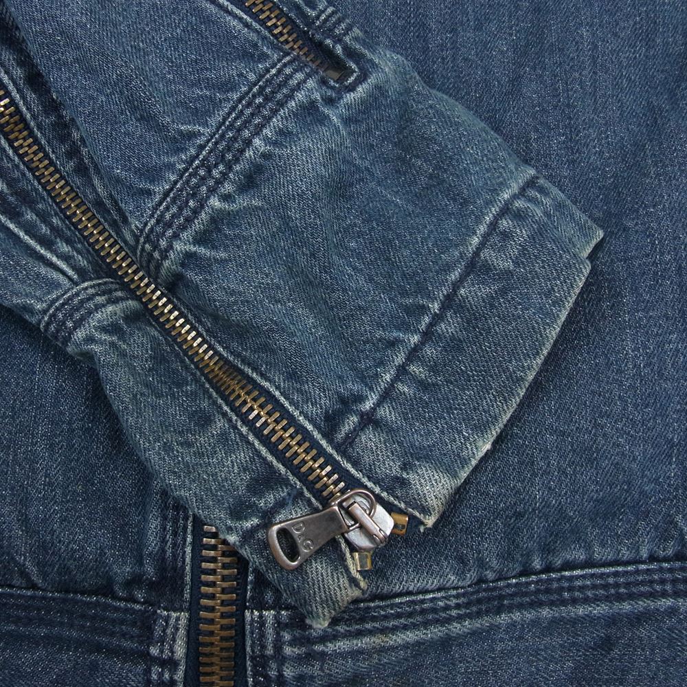 DOLCE&GABBANA ドルチェアンドガッバーナ フルジップ デニムジャケット インディゴブルー系 30/44【中古】