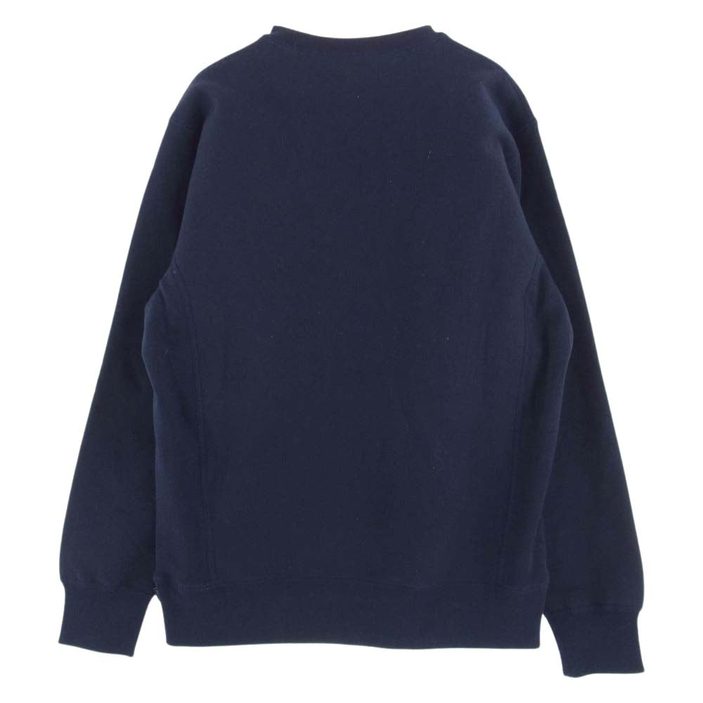 Supreme シュプリーム 15AW Box Logo Crewneck Sweatshirt ボックスロゴ クルーネック スウェット トレーナー ネイビー系 M【中古】
