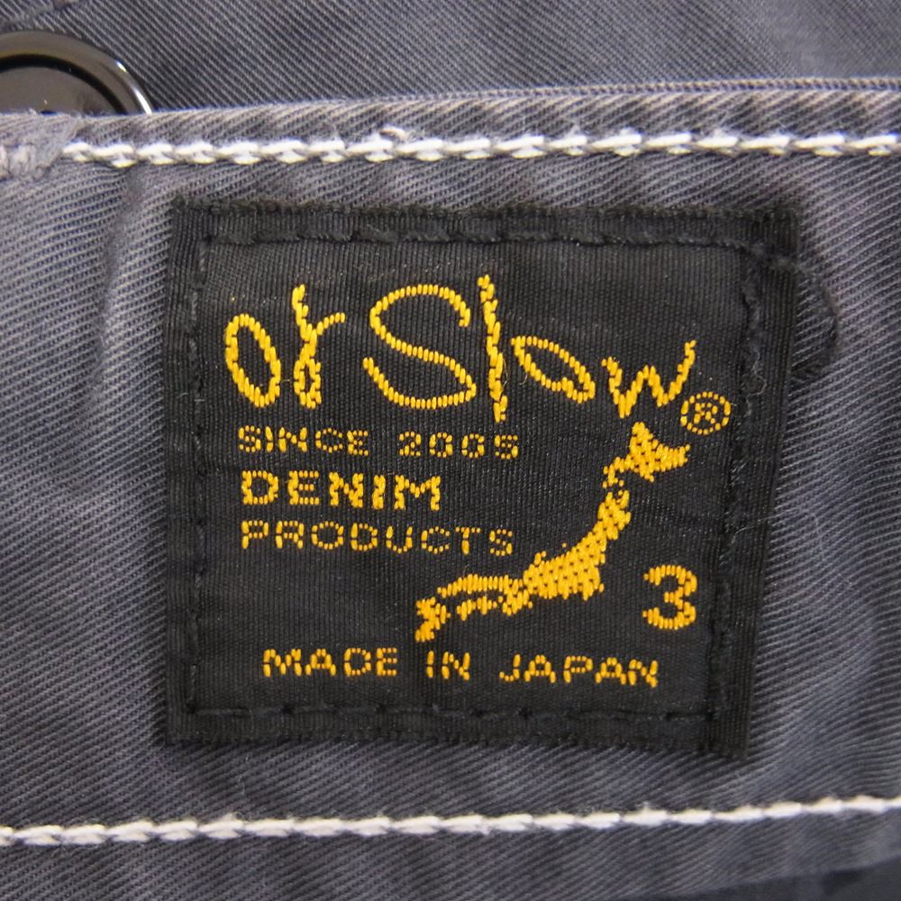 orSlow オアスロウ コットン ウエスト ドローコード ベイカー パンツ ダークネイビー系 3【中古】
