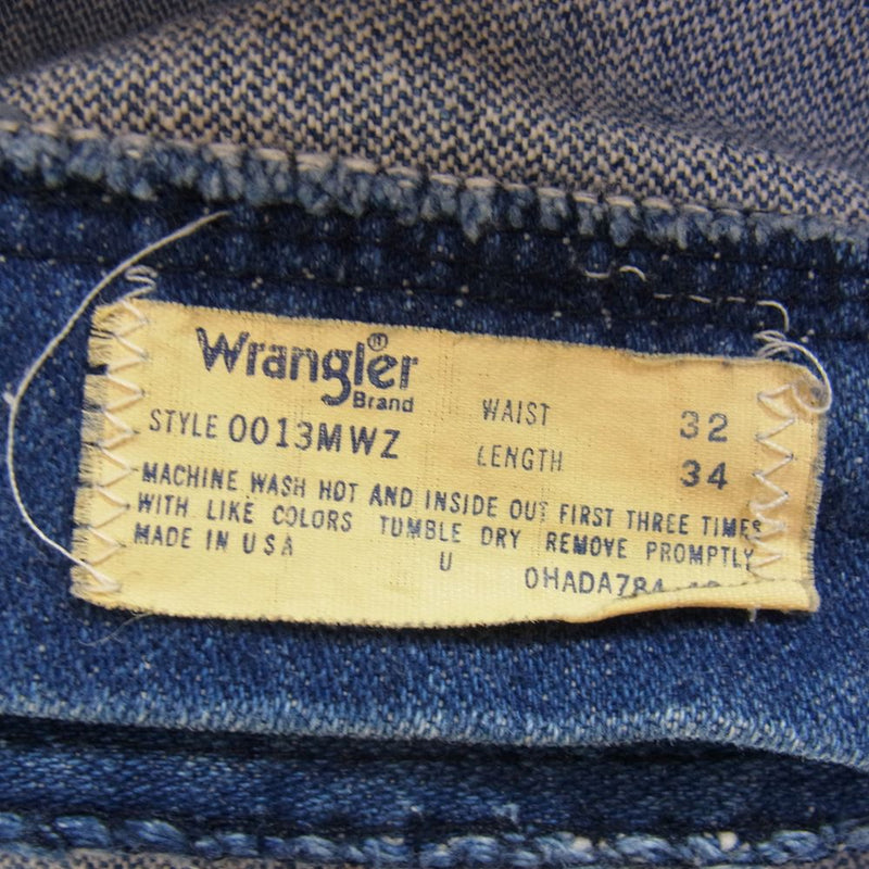 Wrangler ラングラー 13MWZ デニム パンツ インディゴブルー系 32【中古】