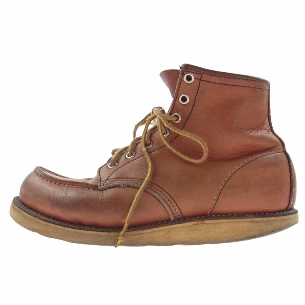 RED WING レッドウィング 875 90s 半円犬タグ アイリッシュセッター モックトゥ ブーツ ライトブラウン系 7.5E【中古】