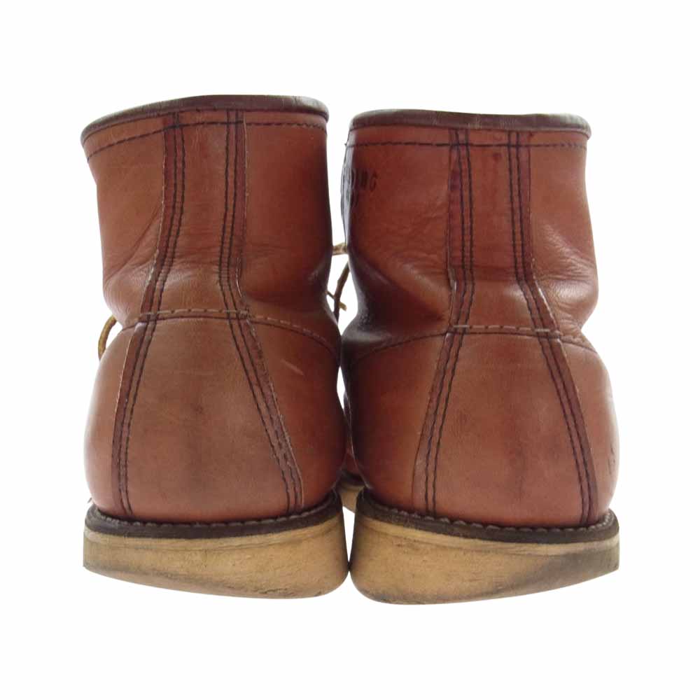 RED WING レッドウィング 875 90s 半円犬タグ アイリッシュセッター モックトゥ ブーツ ライトブラウン系 7.5E【中古】