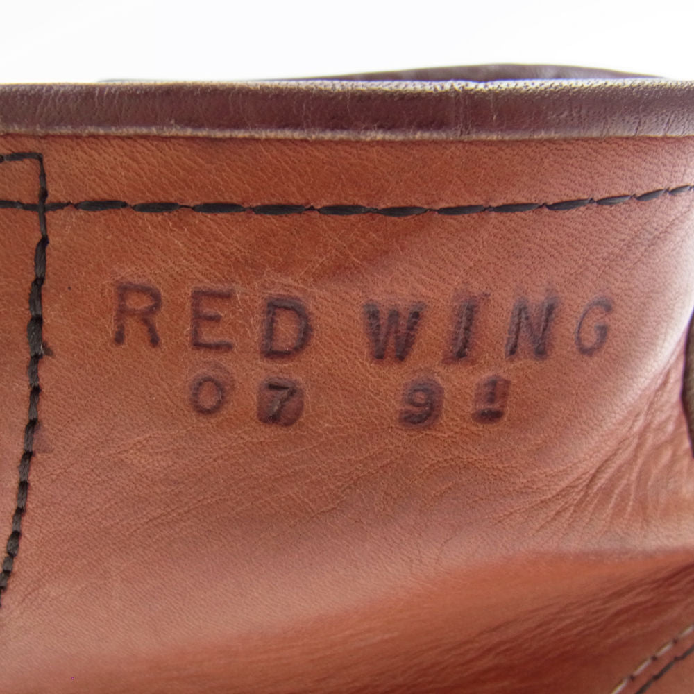 RED WING レッドウィング 875 90s 半円犬タグ アイリッシュセッター モックトゥ ブーツ ライトブラウン系 7.5E【中古】