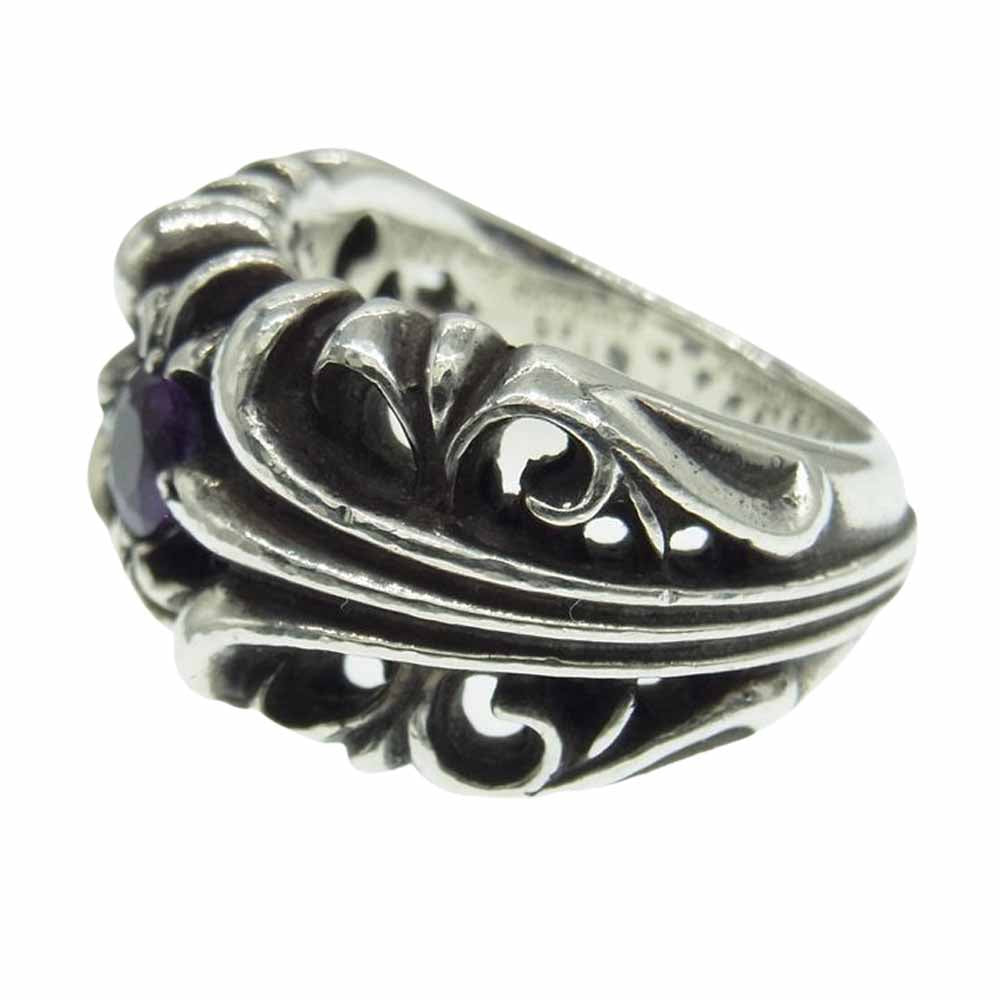 CHROME HEARTS クロムハーツ（原本有） K&T リング アフター ストーン シルバー系 #15号程度【中古】