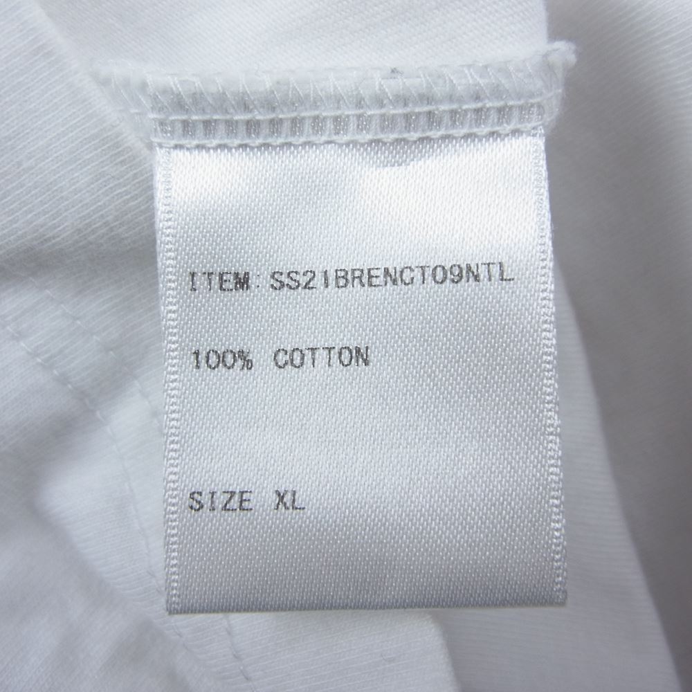 エンノイ スタイリスト私物 21SS SS21BRENCT09NTL 袖ロゴ 半袖 Tシャツ ホワイト系 XL【中古】