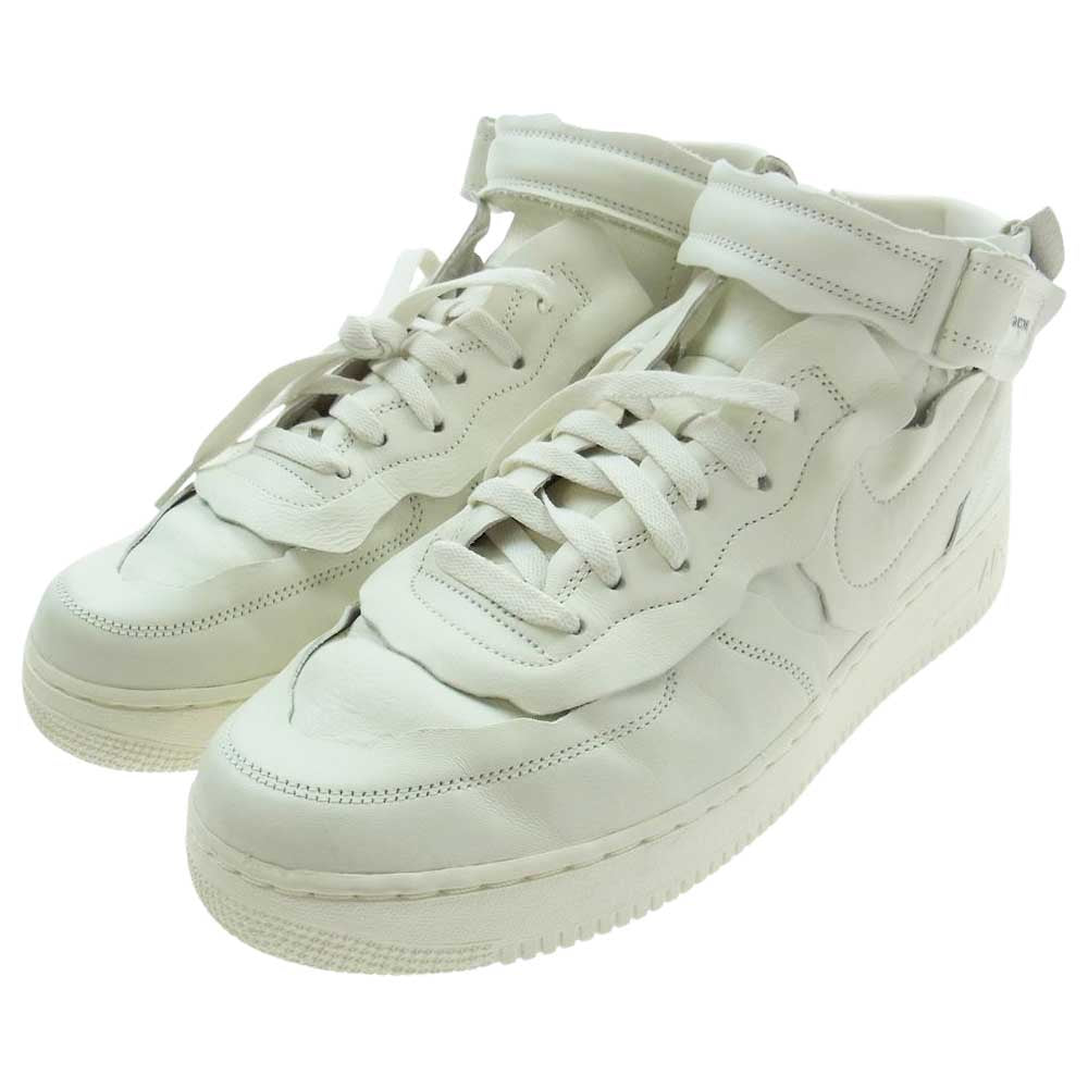 NIKE ナイキ COMME DES GARCONS コムデギャルソン DC3601-100 Air Force 1 Mid AF1 エアフォース1 ミッド スニーカー オフホワイト系【極上美品】【中古】