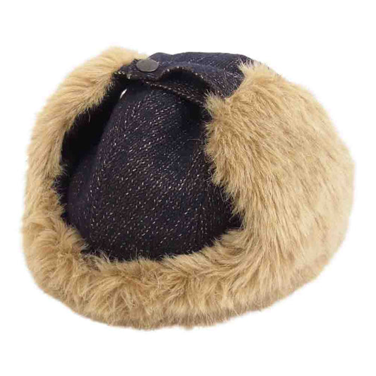 FULLCOUNT フルカウント Browns BEACH 復刻 ブラウンズビーチ FLIGHT CAP フライト キャップ 帽子 チャコール系 FREE【中古】