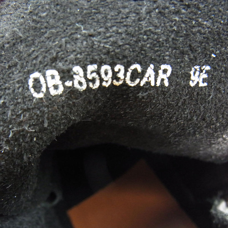 スローウェアライオン OB-8593CAR サイドジップ プレーン ミッド ブーツ ブラック系 9E【中古】