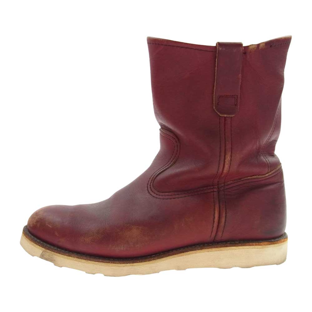 RED WING レッドウィング 875 刺繍羽タグ Moc Toe モックトゥブーツ エンジ系 US8.5E【中古】