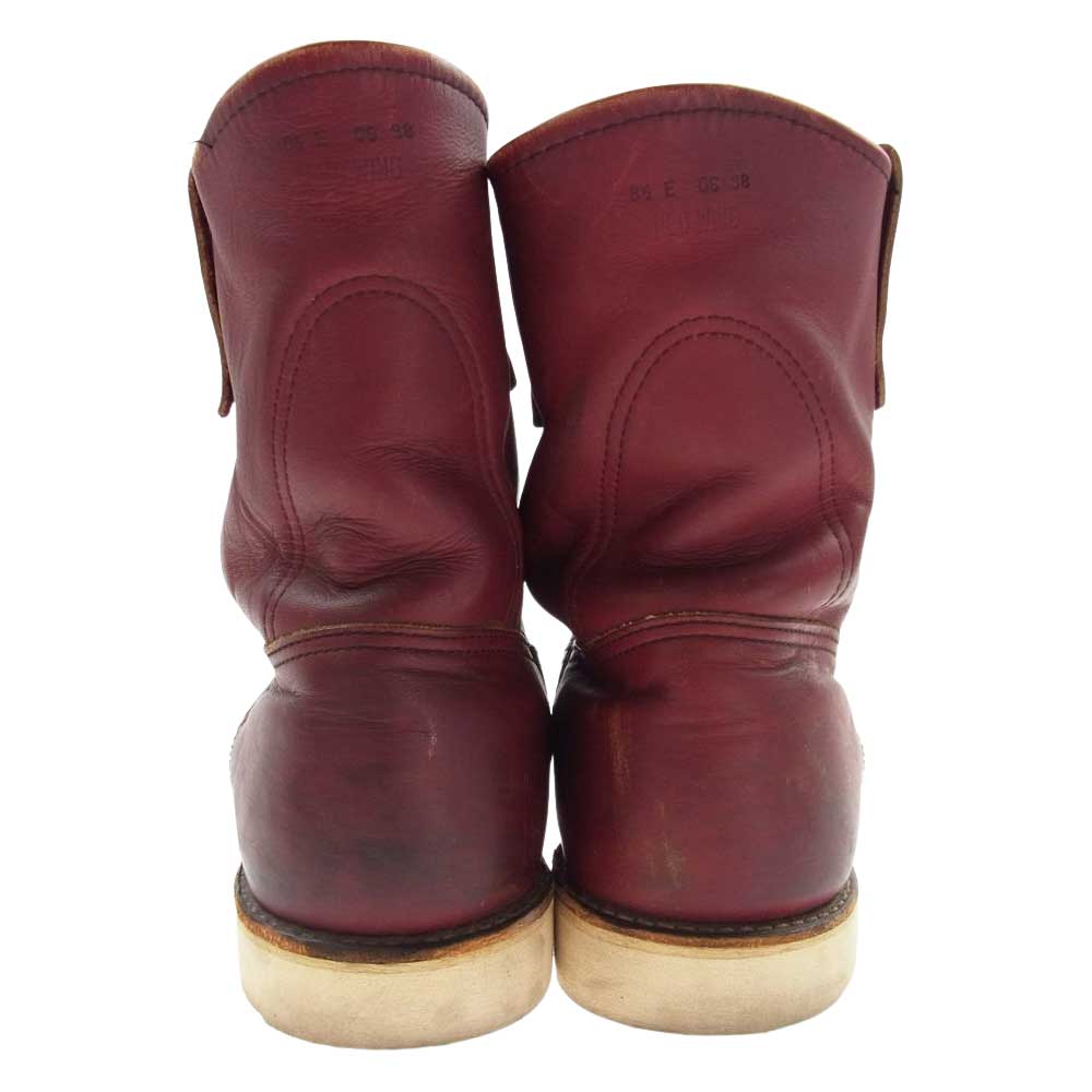 RED WING レッドウィング 875 刺繍羽タグ Moc Toe モックトゥブーツ エンジ系 US8.5E【中古】