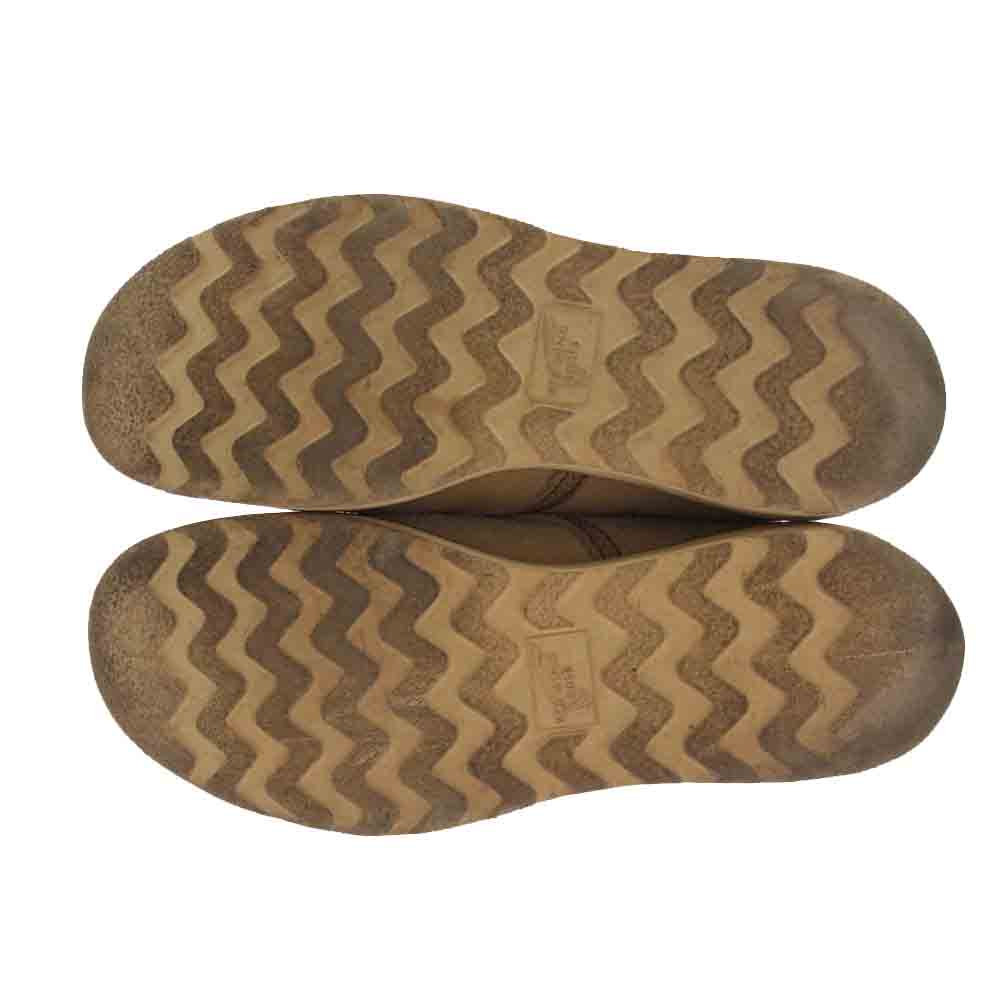 RED WING レッドウィング 8167 刺繍羽タグ 6inch PLAIN TOE プレーントゥ ブーツ ベージュ系 US9.5E　27.5cm【中古】