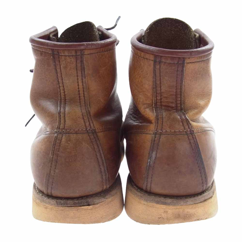 RED WING レッドウィング 875 モックトゥ ブーツ 刺繍羽タグ ブラウン系 US8.5E【中古】