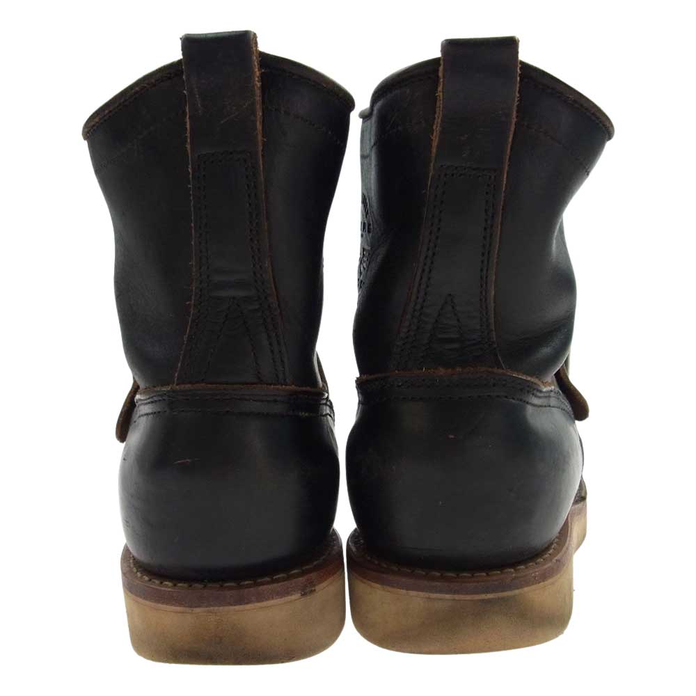 VIBERG ヴァイバーグ SHORT SHIFT ショートシフト エンジニア ブーツ ブラック系 M UK8【中古】