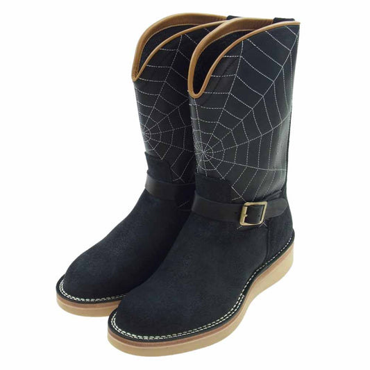 ウエストライド 106 BIG CHIEF BOOTS SPIDER ENGINEER BOOTS スパイダー エンジニア ブーツ ブラック系 ベージュ系 9HE【中古】