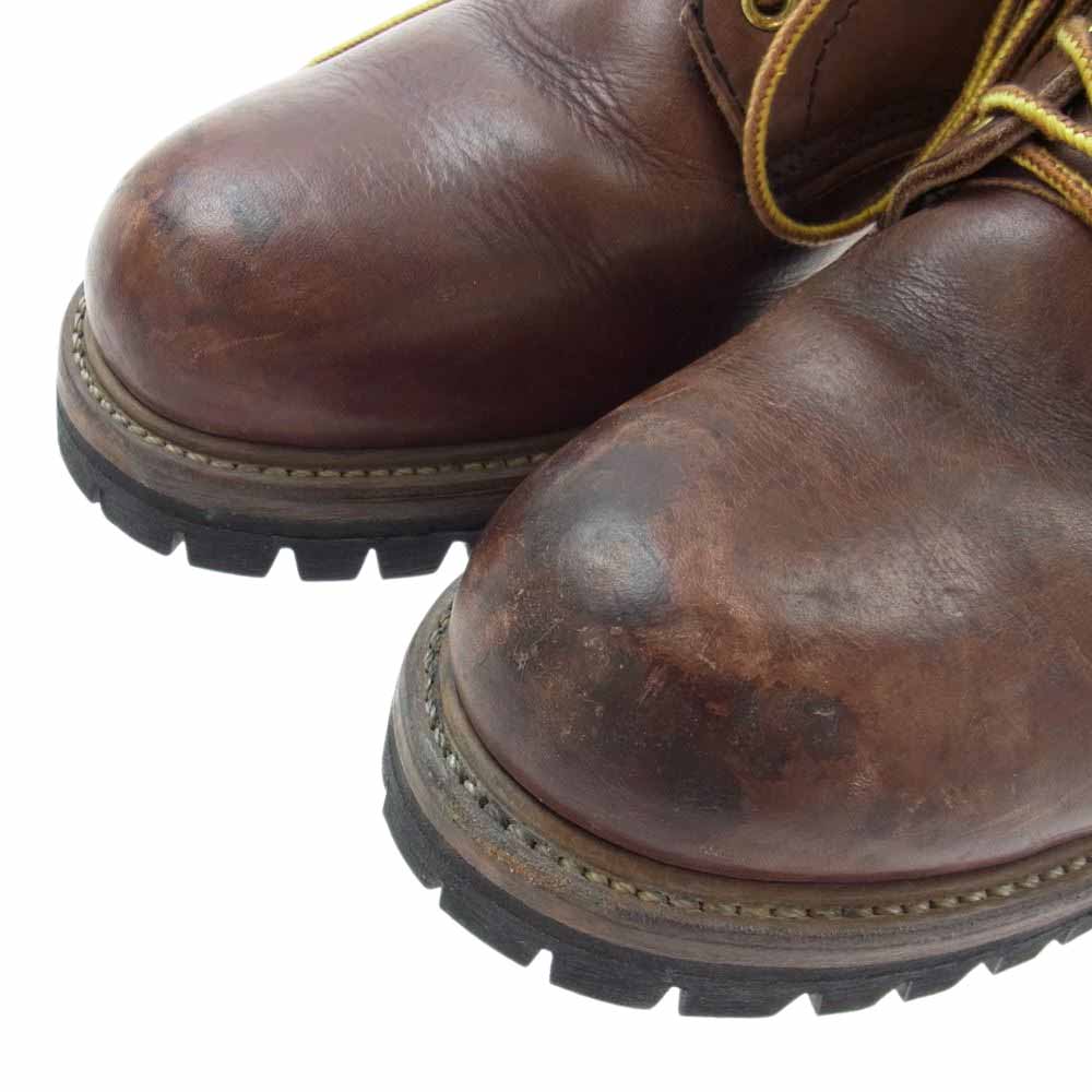 RED WING レッドウィング 4418 PT83 92年製 ロガーブーツ ダークブラウン系 ブラック系【中古】