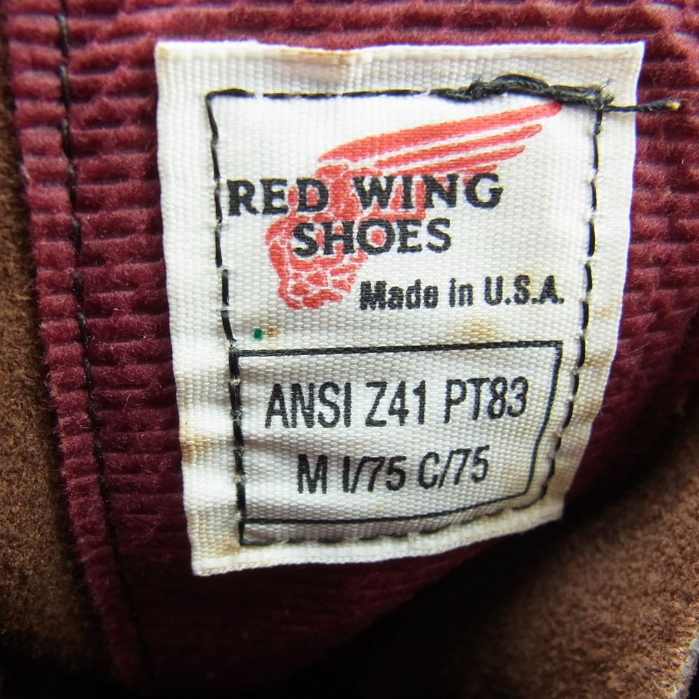 RED WING レッドウィング 4418 PT83 92年製 ロガーブーツ ダークブラウン系 ブラック系【中古】