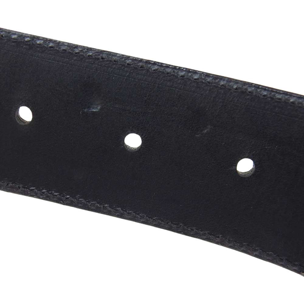 CHROME HEARTS クロムハーツ（原本無） 1.5 STRAP レザー ベルト ストラップ ブラック系 34【中古】