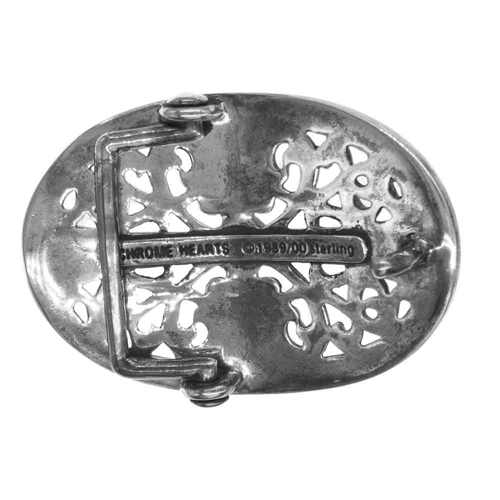 CHROME HEARTS クロムハーツ（原本無） BUCKL OVAL CROSS 1.5 クラシックオーバル ベルト バックル シルバー系【中古】