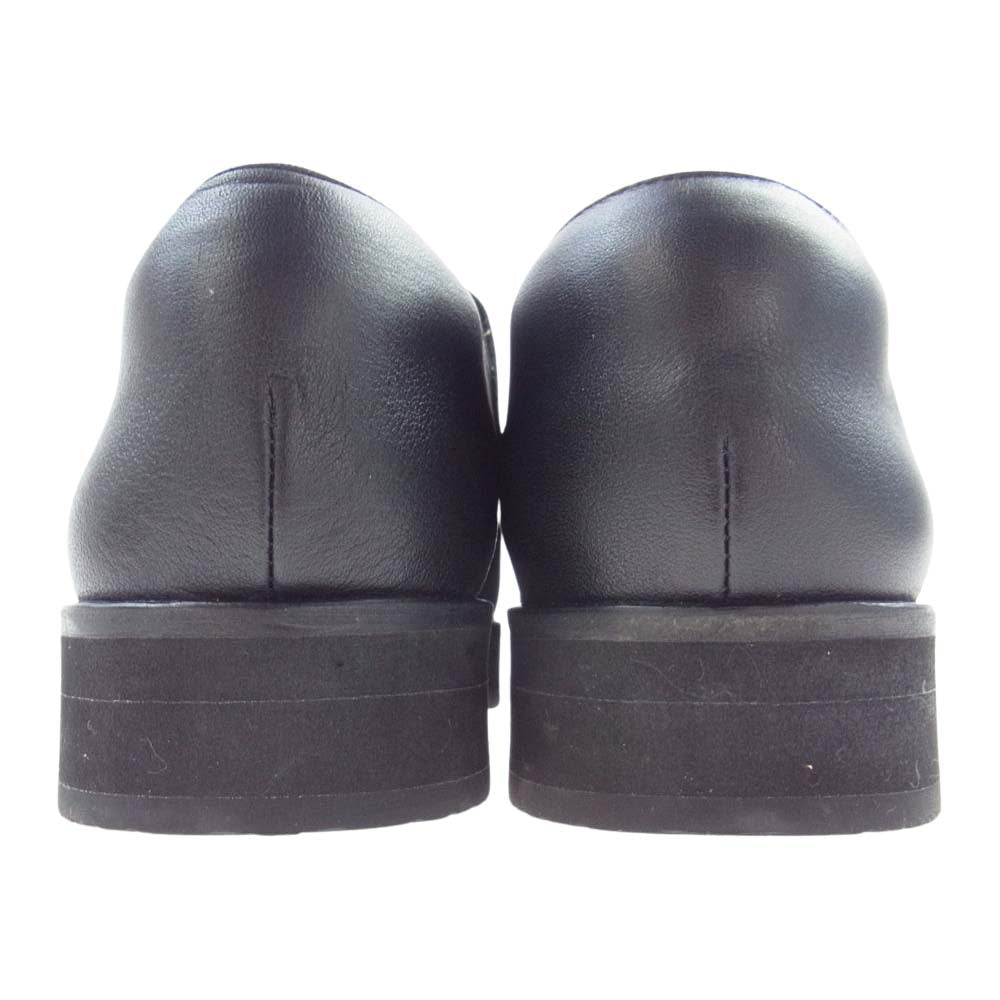 ISSEY MIYAKE イッセイミヤケ UN ユナイテッドヌード ポインテッドトゥ レザー ラップシューズ ブラック系【美品】【中古】