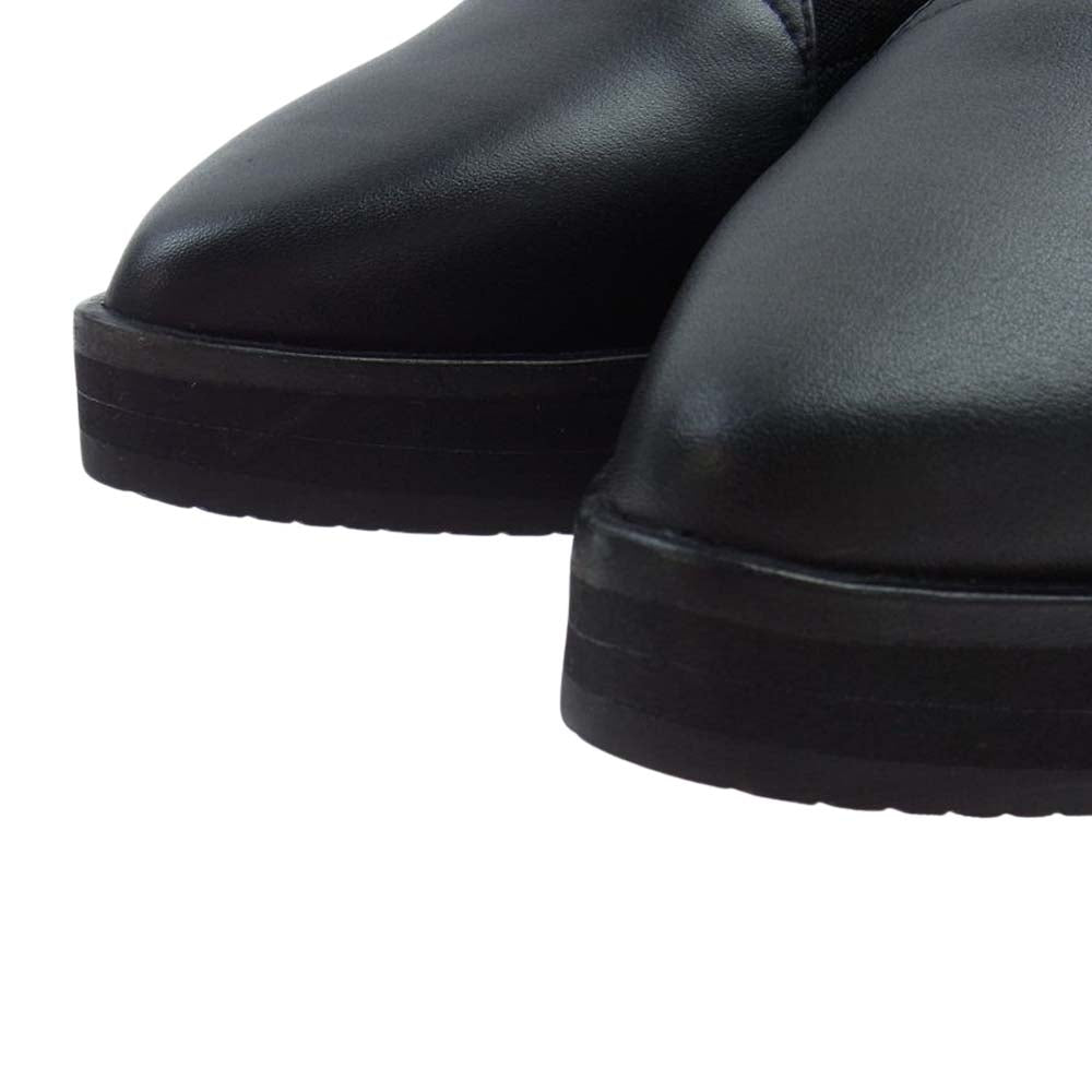 ISSEY MIYAKE イッセイミヤケ UN ユナイテッドヌード ポインテッドトゥ レザー ラップシューズ ブラック系【美品】【中古】