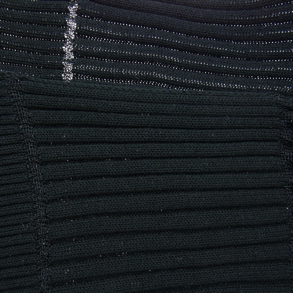 ISSEY MIYAKE イッセイミヤケ IM21-KN781-15 ドルマン ショートポンチョ ニット ブラック系 2【極上美品】【中古】