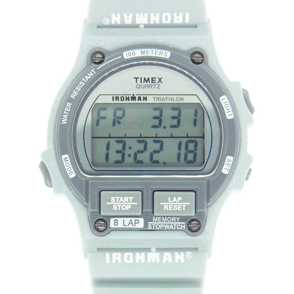 TIMEX タイメックス TW5M54500 IRONMAN 8LAP アイアンマン 8ラップ デジタルウォッチ 腕時計 グレー系【美品】【中古】