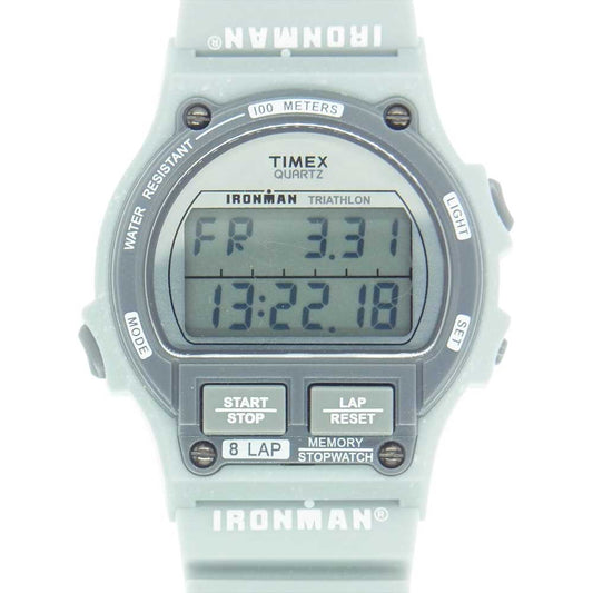 TIMEX タイメックス TW5M54500 IRONMAN 8LAP アイアンマン 8ラップ デジタルウォッチ 腕時計 グレー系【美品】【中古】