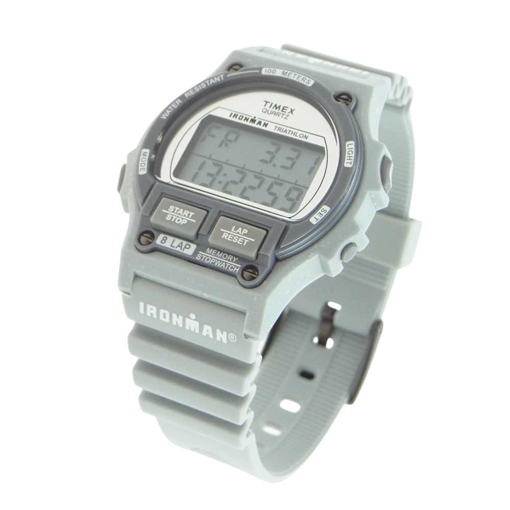 TIMEX タイメックス TW5M54500 IRONMAN 8LAP アイアンマン 8ラップ デジタルウォッチ 腕時計 グレー系【美品】【中古】