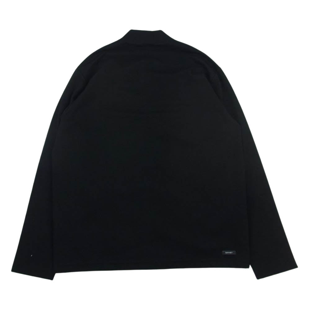 SOPH ソフ SOPH-220009 LIMONTA NYLON FRONT PANELED CARDIGAN リモンタナイロン フロントパネル切替 カーディガン ブラック系 XL【美品】【中古】