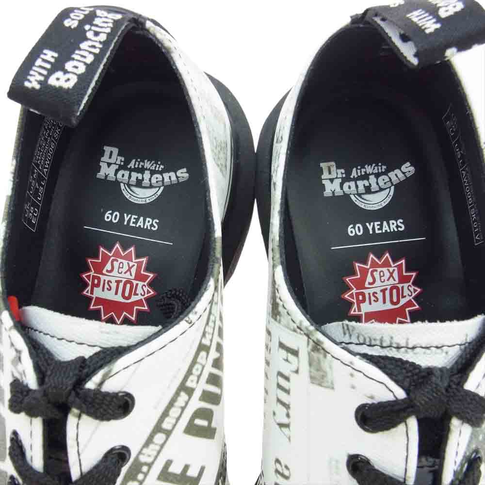 Dr.Martens ドクターマーチン 1461 SEX PISTOLS 3E セックス ピストルズ  3ホール シューズ ホワイト系 ブラック系 レッド系、チャコール系 UK5【中古】