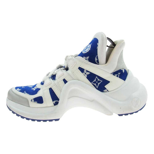 LOUIS VUITTON ルイ・ヴィトン 1AACTR モノグラム LV アークライト ライン スニーカー ホワイト系 ブルー系 41【中古】