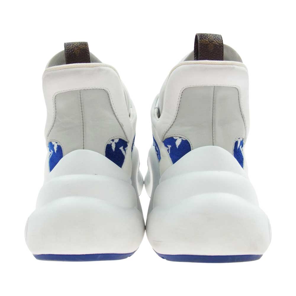 LOUIS VUITTON ルイ・ヴィトン 1AACTR モノグラム LV アークライト ライン スニーカー ホワイト系 ブルー系 41【中古】