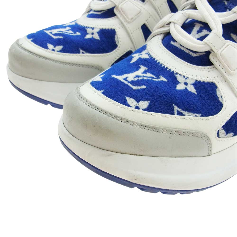 LOUIS VUITTON ルイ・ヴィトン 1AACTR モノグラム LV アークライト ライン スニーカー ホワイト系 ブルー系 41【中古】