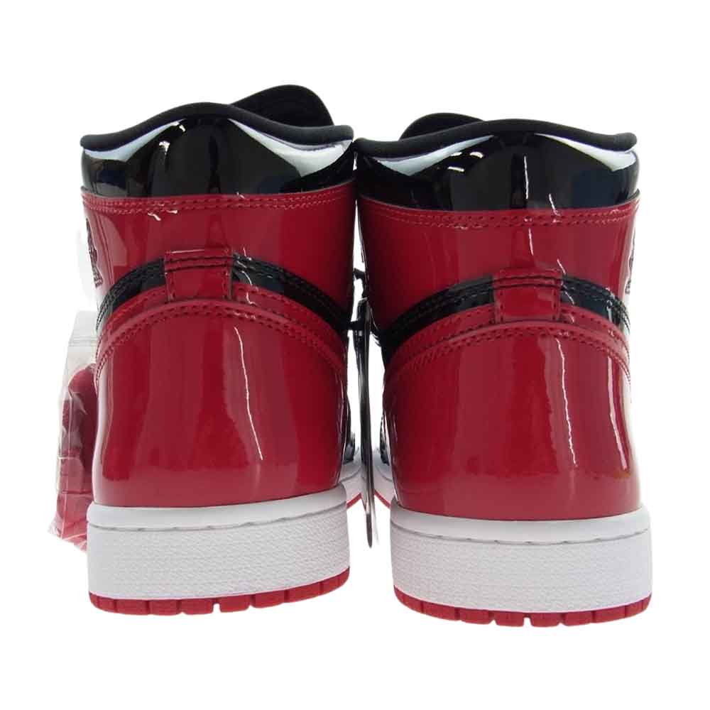 NIKE ナイキ 555088-063 AIR JORDAN 1 AJ1 RETRO HIGH OG Patent Bred エアジョーダン レトロ ハイ パテントブレッド スニーカー ブラック系 レッド系 ホワイト系 26.5cm【新古品】【未使用】【中古】