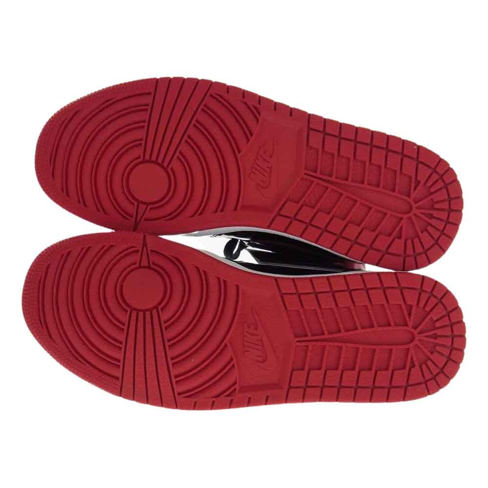 NIKE ナイキ 555088-063 AIR JORDAN 1 AJ1 RETRO HIGH OG Patent Bred エアジョーダン レトロ ハイ パテントブレッド スニーカー ブラック系 レッド系 ホワイト系 26.5cm【新古品】【未使用】【中古】