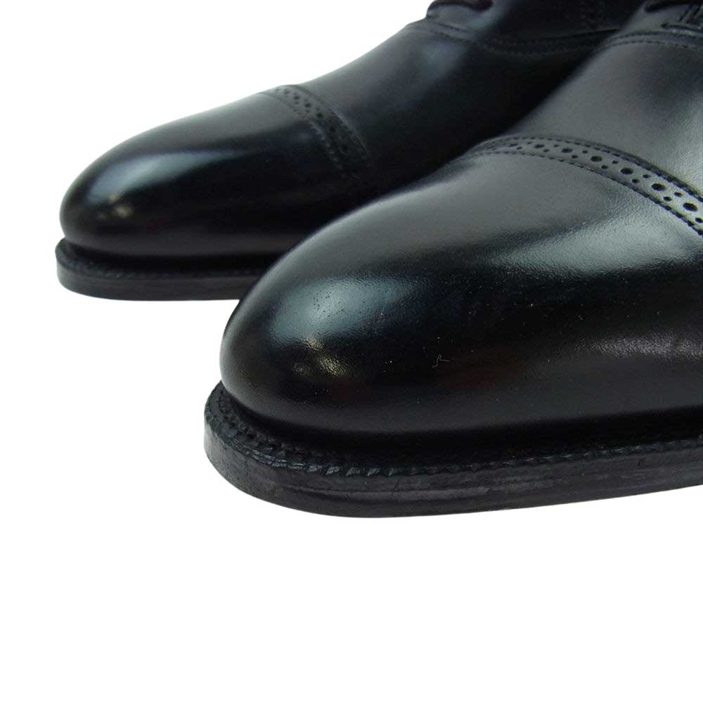 John Lobb ジョンロブ PHILIP フィリップ パンチドキャップトゥ ドレスシューズ ブラック系 6.5E【極上美品】【中古】