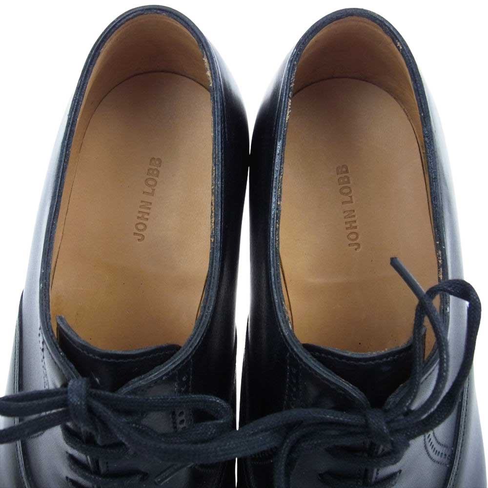 John Lobb ジョンロブ PHILIP フィリップ パンチドキャップトゥ ドレスシューズ ブラック系 6.5E【極上美品】【中古】