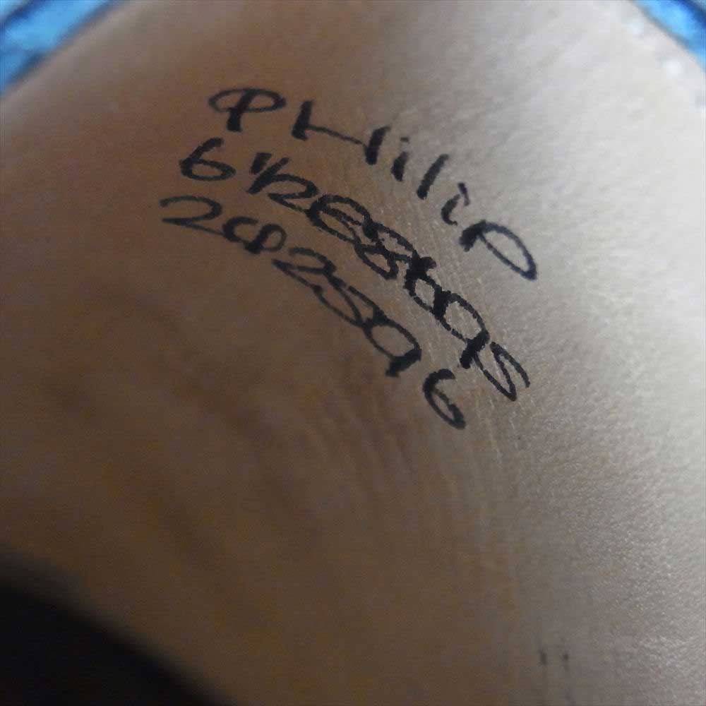 John Lobb ジョンロブ PHILIP フィリップ パンチドキャップトゥ ドレスシューズ ブラック系 6.5E【極上美品】【中古】