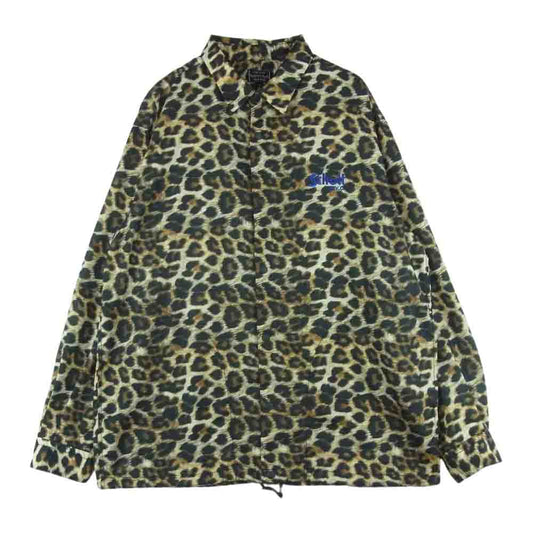 schott ショット 3105043 COACH SHRT レオパード コーチ シャツ ジャケット ブラウン系 ブラック系 ベージュ系 S【中古】