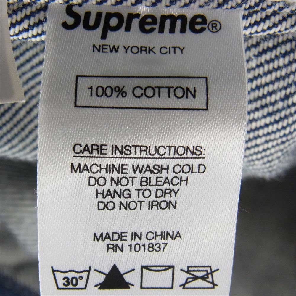 Supreme シュプリーム 20AW Smurfs Denim Trucker Jacket スマーフ デニム トラッカー ジャケット ブルー系 L【中古】