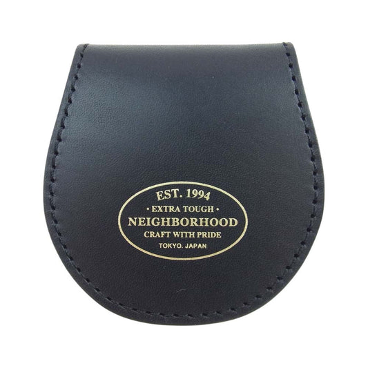 PORTER ポーター NEIGHBORHOOD ネイバーフッド 152YSPTN-AC01 DIME/CL-COINCASE レザー コインケース ブラック系【極上美品】【中古】