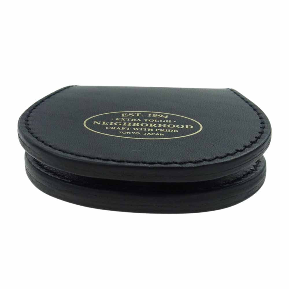 PORTER ポーター NEIGHBORHOOD ネイバーフッド 152YSPTN-AC01 DIME/CL-COINCASE レザー コインケース ブラック系【極上美品】【中古】