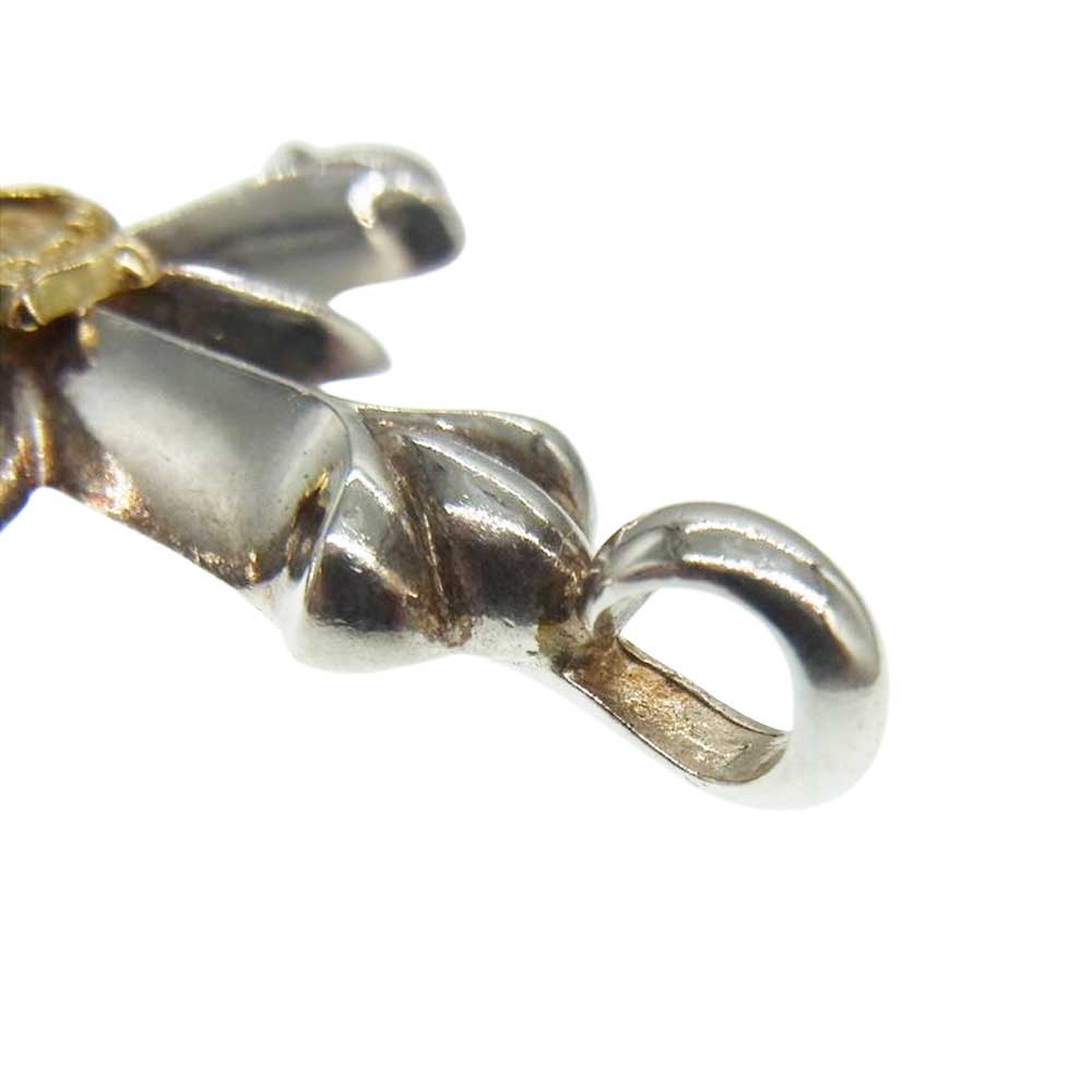 TARO WASHIMI ワシミタロウ 鷲見太郎 購入時ギャランティ付属 K18 Eagle Metal New Cross Pendant Arabesqu ニュークロス アラベスク イーグル金メタル ペンダントトップ シルバー系 ゴールド系【中古】