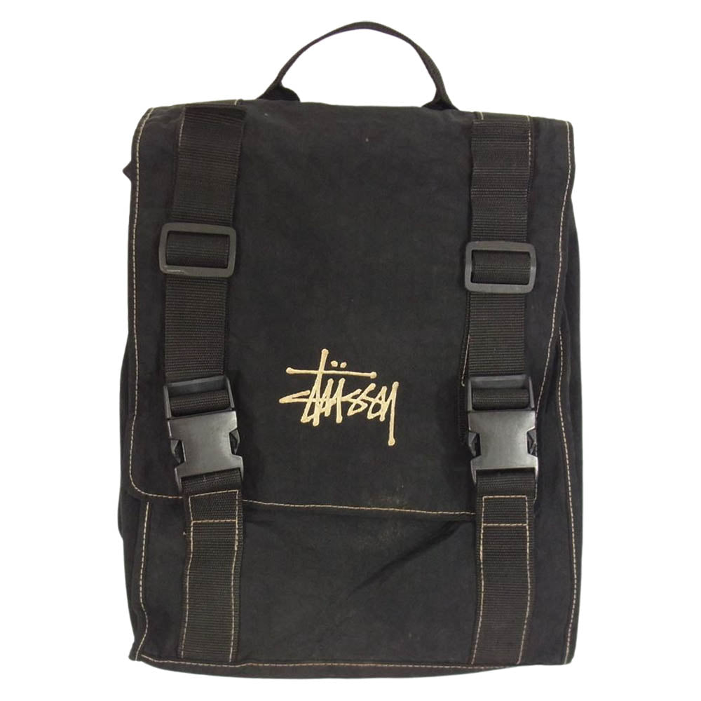 STUSSY ステューシー ヴィンテージ OUTER GEAR リュック バックパック ブラック系【中古】