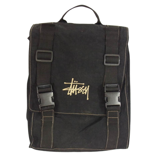 STUSSY ステューシー ヴィンテージ OUTER GEAR リュック バックパック ブラック系【中古】