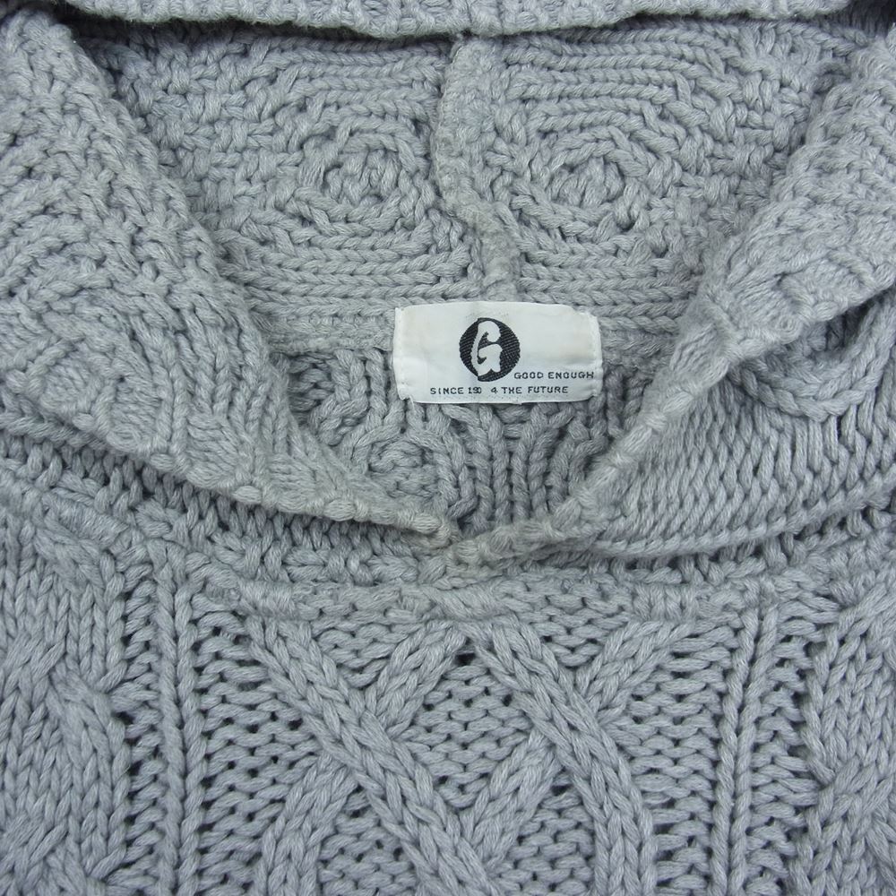 90s GOODENOUGH フィッシャーマンニット パーカー GOODENOUGH グッドイナフ 90s 後期 フィッシャーマン ニット パーカー